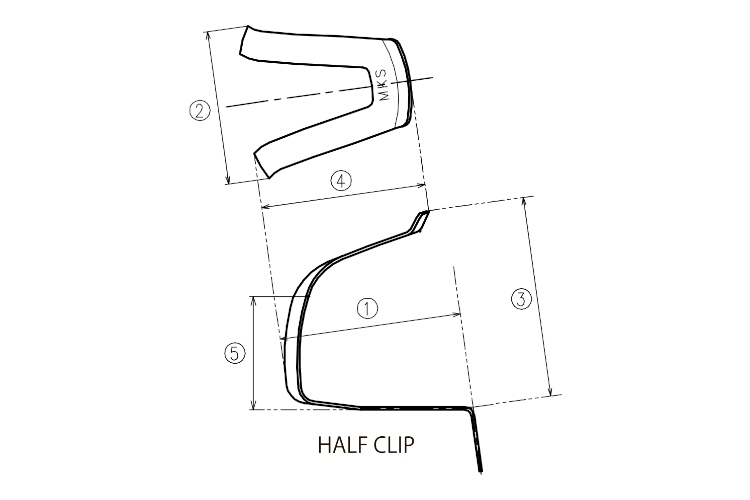 HALF CLIP DEEP w/leather | MIKASHIMA INDUSTRIAL CO,.LTD