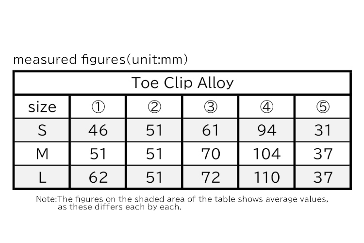 TOE CLIP ALLOY | MIKASHIMA INDUSTRIAL CO,.LTD