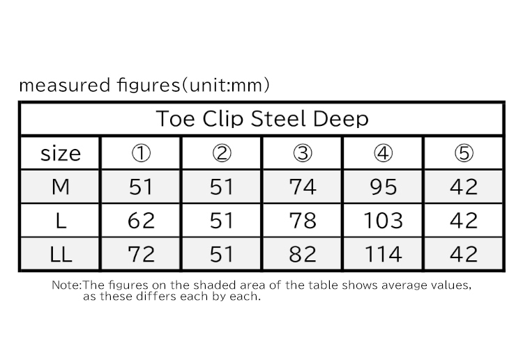 TOE CLIP STEEL DEEP w/leather | MIKASHIMA INDUSTRIAL CO,.LTD